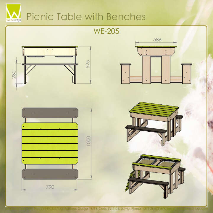 Wendi Toys Kindersitzgruppe mit Matschtisch